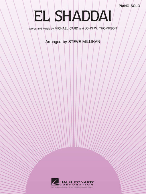 Cover image for El Shaddai Sheet Music